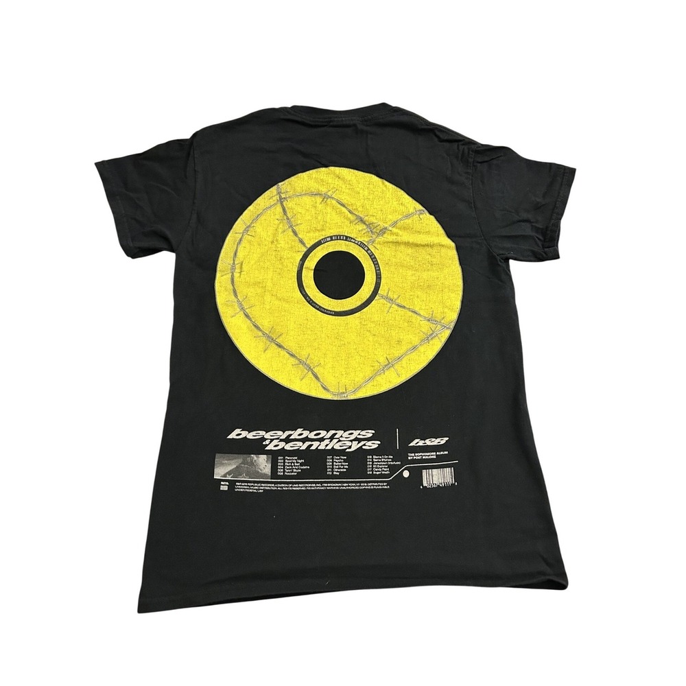 Post Malone Beerbongs & Bentleys T-Shirt Mens Small Black Excellent Album Merch